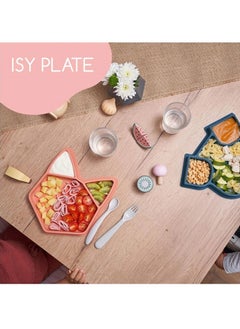 babymoov Divided Silicone Plate Isy Plate In Blue, Plate Features Multiple Compartments, Plate Features Multiple Compartments, Bpa - Free, Microwave And Dishwasher Safe , Non - Slip Base  - Image 5
