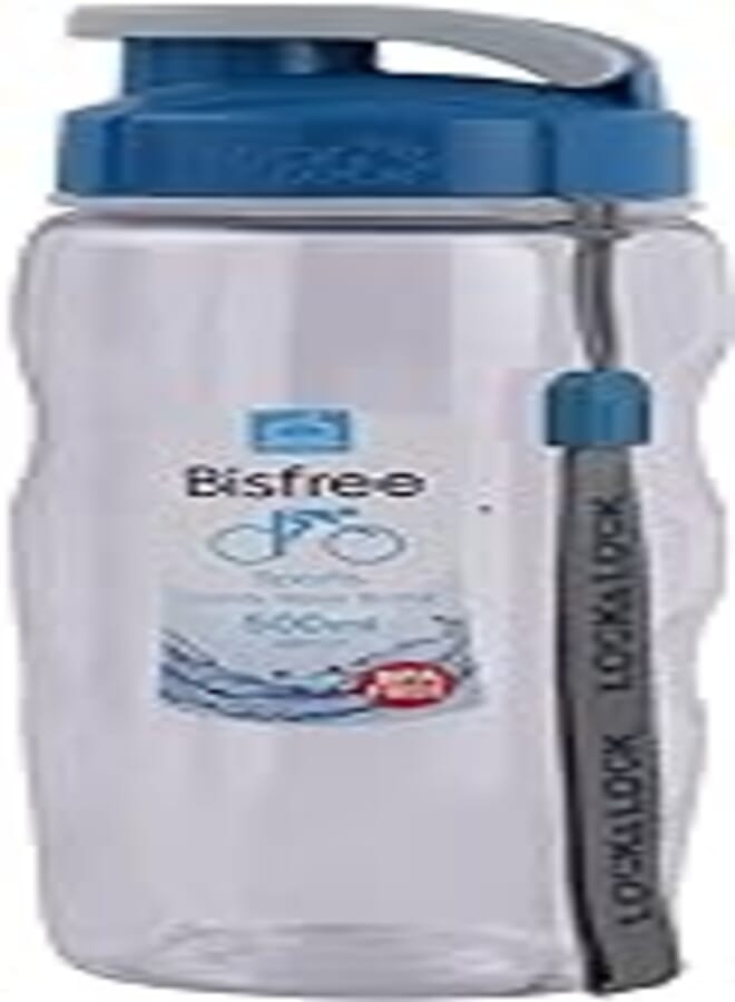 زجاجة مياه لوك ان لوك، زرقاء/شفافة، 500 مل، ABF721