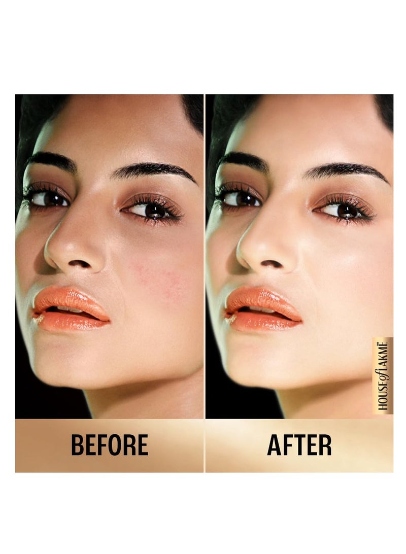 لاكمي برايمر لاكمي 9 إلى 5 بتغطية مثالية غير لامعة، كريم أساس سائل بتغطية كاملة، يحتوي على برايمر مدمج لمكياج يدوم طويلاً، عاجي رائع، 25 مل - Image 3