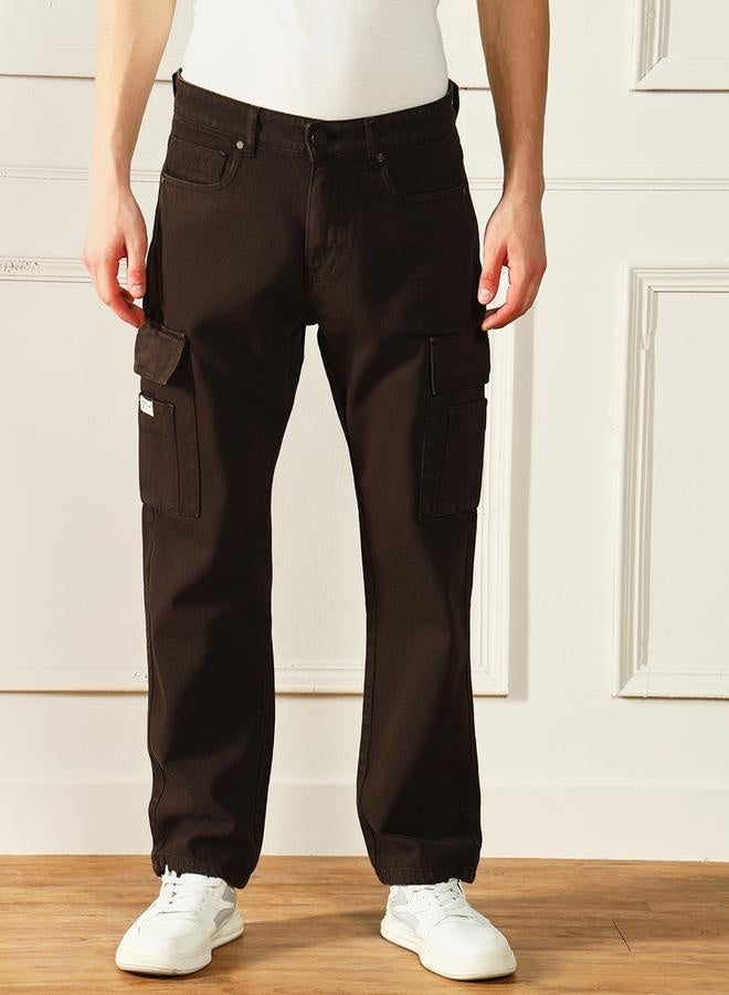 Dennis Lingo Men's Brown Relaxed Fit Jeans - Effortless Style and Comfort  - Image 2