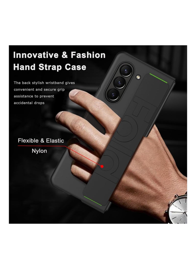 Case for Samsung Galaxy Z Fold 5, Hard PC Shockproof Cover with Camera Protective Case Slim Thin Protective Sleeve Thin Protective Case Stylish Tough & Thin Cover for Galaxy Z Fold 5 - Image 4