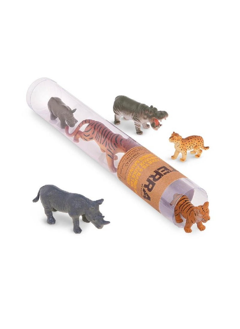 Terra 6 PCS WILD ANIMAL ADULT & BABY 