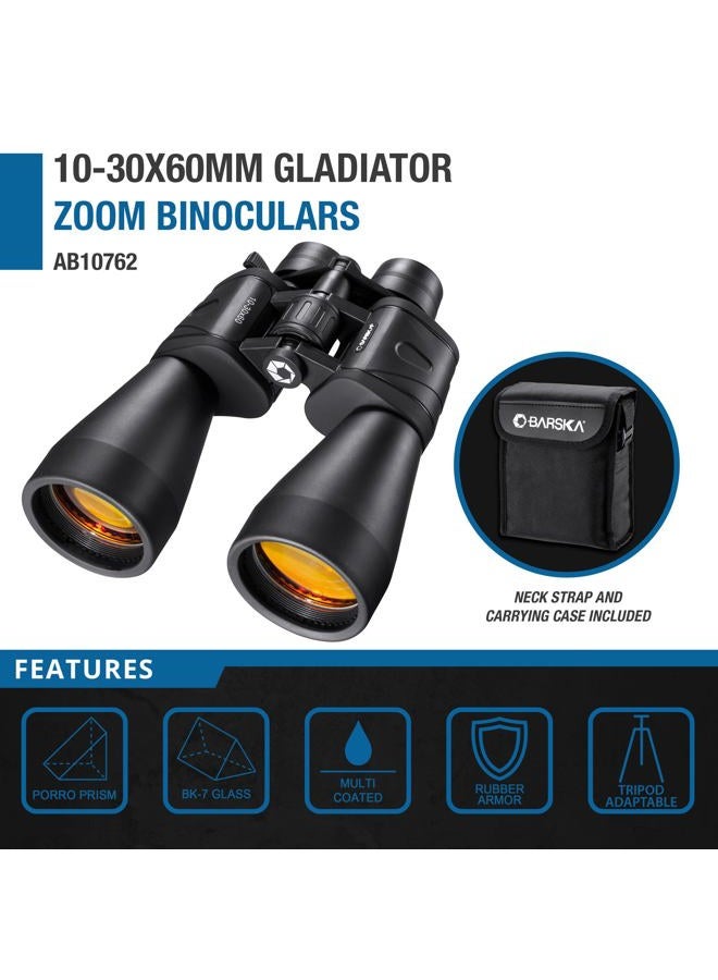 BARSKA Gladiator Binocular with Ruby Lens 10-30x60mm - Image 2
