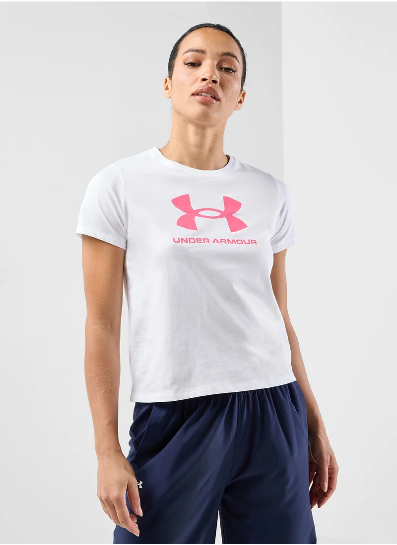 UNDER ARMOUR Women's Rival Outline T-shirt