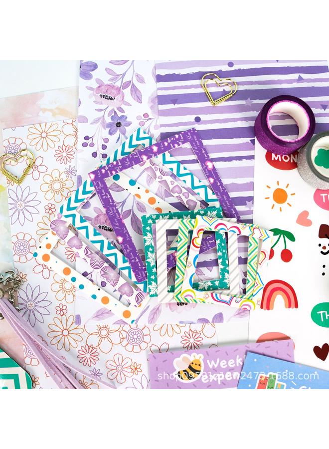 Bluejw Cross-border DIY JOURNAL SET Children Girls Notebook Stationery Gift Box Hand Account Purple Diary Suit - Image 4