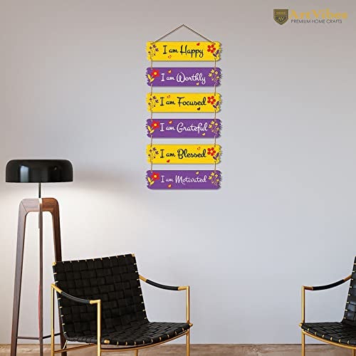Artvibes Motivational Quotes Decorative MDF Wooden Wall Art for Home | Quotes Decor Item | Motivational Wall Decor | Wall Poster | Graphic Art | Gift Items | Office Wall Decoration Items (WH_7403N) - Image 4