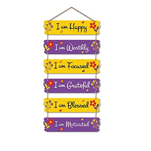 Artvibes Motivational Quotes Decorative MDF Wooden Wall Art for Home | Quotes Decor Item | Motivational Wall Decor | Wall Poster | Graphic Art | Gift Items | Office Wall Decoration Items (WH_7403N) - Image 1