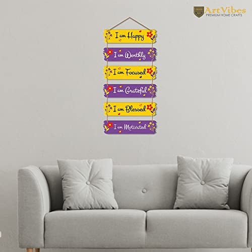 Artvibes Motivational Quotes Decorative MDF Wooden Wall Art for Home | Quotes Decor Item | Motivational Wall Decor | Wall Poster | Graphic Art | Gift Items | Office Wall Decoration Items (WH_7403N) - Image 3