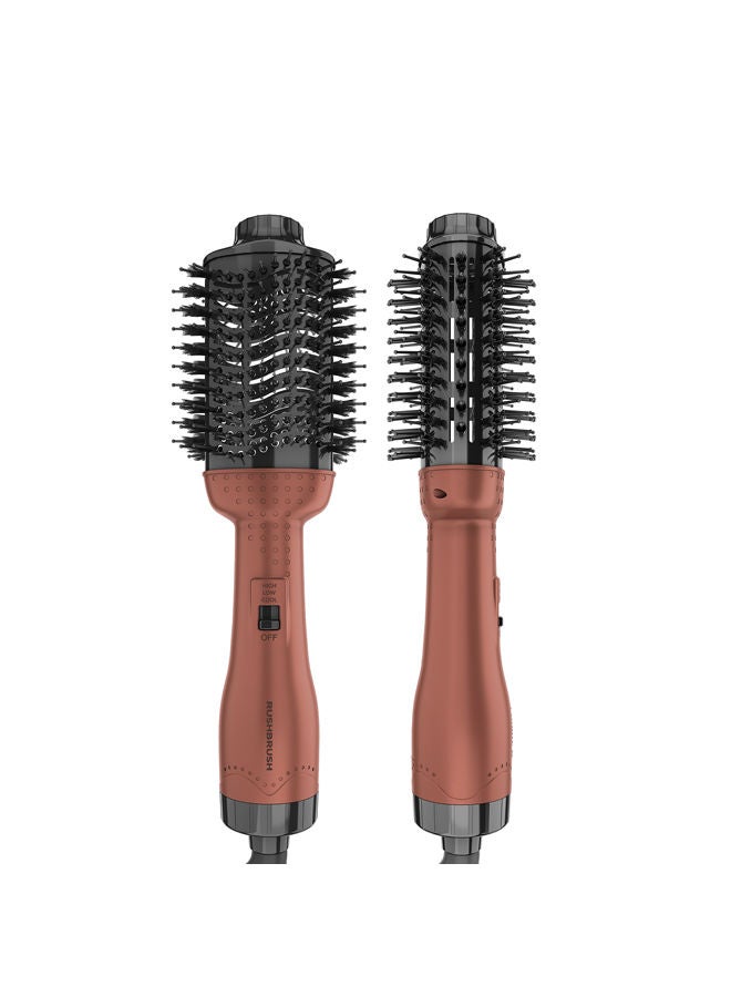 Rush Brush V2 Pro Rose Gold Ion Technology , Wide Oval Design 19cm , 1300W , 3Heat/2Speed - Image 1