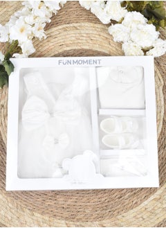 FUN MOMENT Newborn Dress with Gift Box 4 Pieces  - Image 3