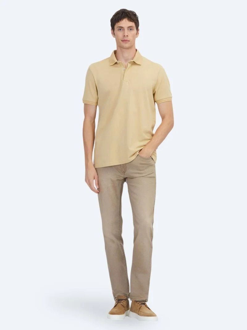 Kip Oil Green Plain 100% Cotton T-Shirt