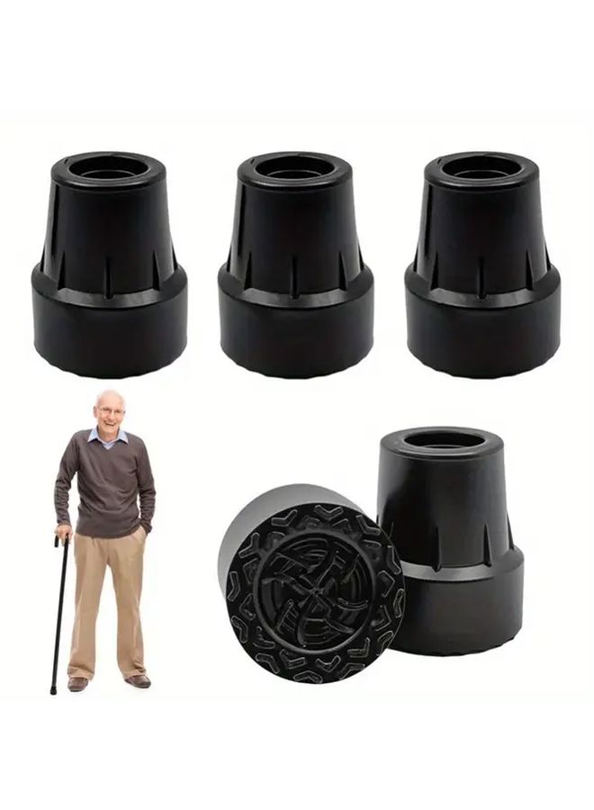 5Pcs Non Slip Rubber Ferrules for Walking Sticks Enhanced Traction for Elderly Hikers Blind Assistance - Image 4
