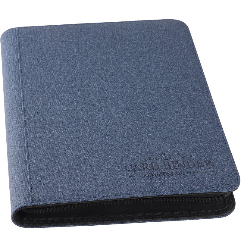 Foalgo Trading Card Binder Card Collection Binder with 540 Side Loading Pockets 9 Pocket Album Folder for TGCMTG Baseball Cards Yugioh Blue - Image 2