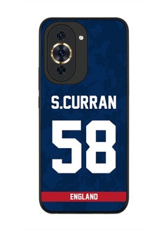 Rugged Black Edge Case for Huawei nova 10 Pro, Slim fit Soft Case Flexible Rubber Edges Thin Cover - Player Name - Sam Curran, Jersey Number- 58
