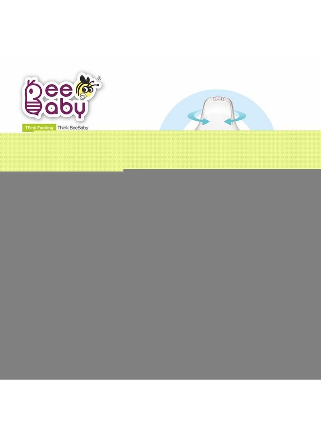 Beebaby Grippee Soft Silicone Spout Sippy Cup With Handle For Babies, Leak Proof, Anti Spill Sipper For Baby 6 Months+, 100% Bpa Free (Grippee - Green, 300 Ml) - Image 3