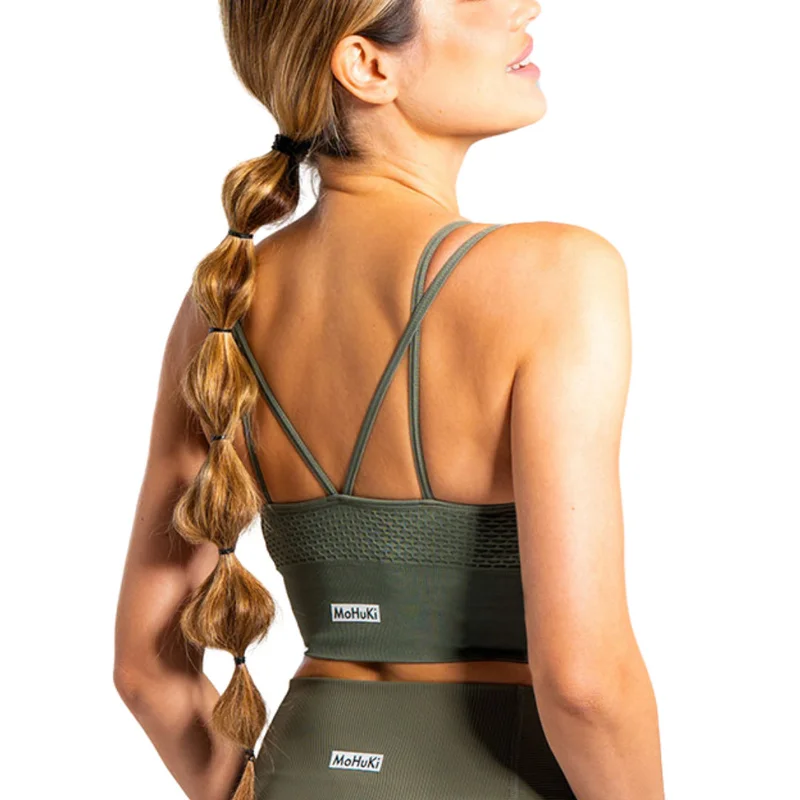 Mohuki Army Green Mohuki Fern Performance Bra - Army Green for Women | Best Price UAE