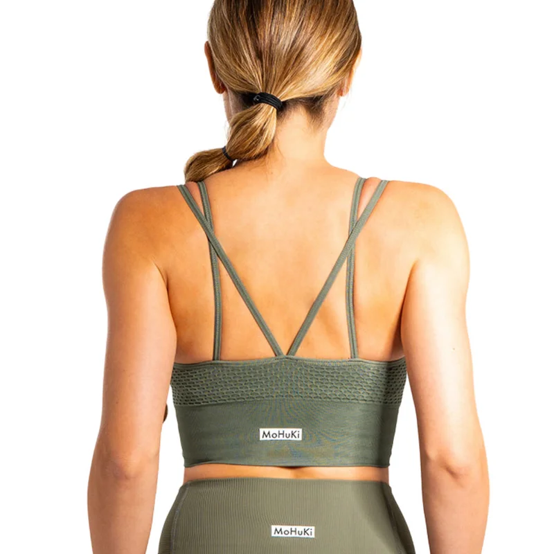Mohuki Army Green Mohuki Fern Performance Bra - Army Green for Women | Best Price UAE