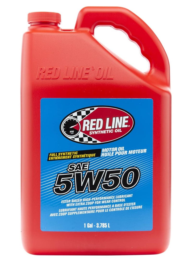 زيت محرك صناعي بالكامل 5W50 من ريد لاين 11605 سعة 1 جالون