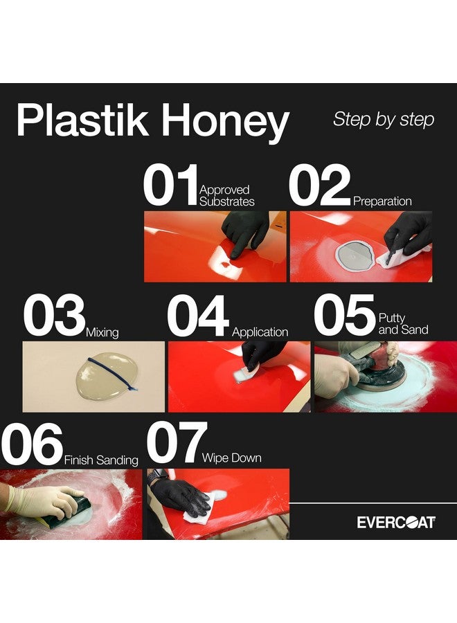 Evercoat Plastik Honey Premium Auto Body Filler Thinner for Body Fillers and Putties - 20 Fl Oz