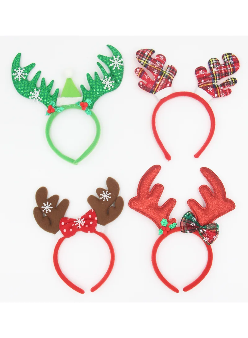D'Daniela 8 Pieces Headbands Xmas Headwear Reindeeer