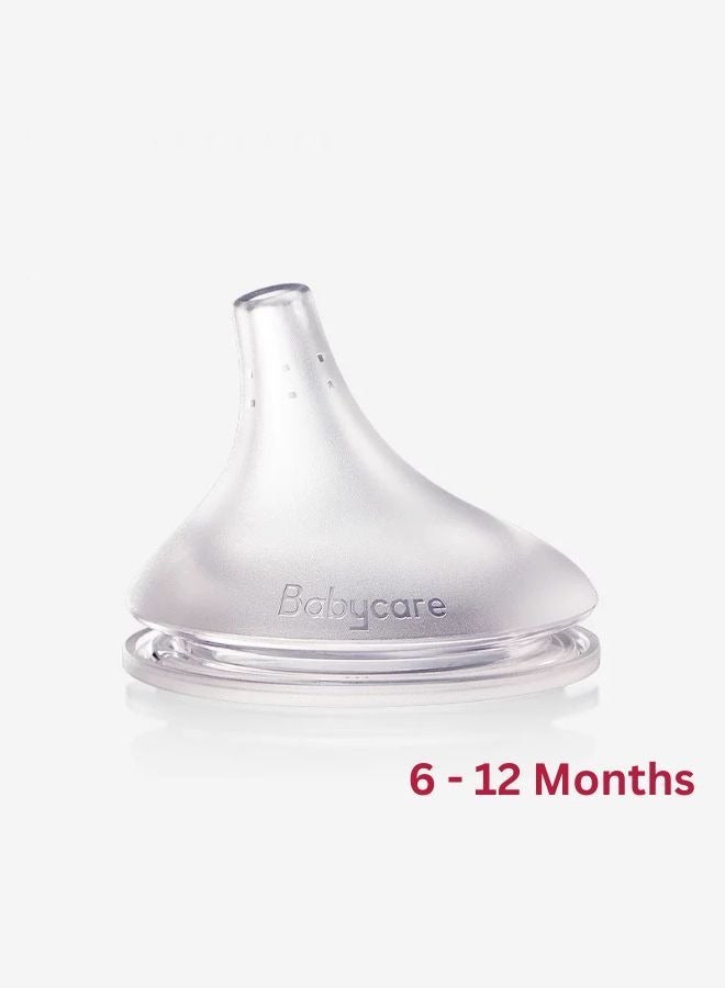 Be a better mom Baby Bottle Spout with Weighted Straw Set and Air Disc - Soft, BPA-Free, Easy to Clean Compatible for Nopayon 0.3 Pro Glass Bottles, Ideal for Newborns and Infants Large Size Age 6-12 Months - Image 1
