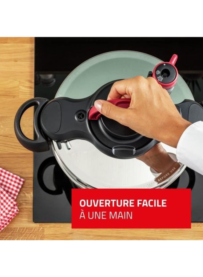 T-Fal 6L Pressure Cooker Stainless Steel, Induction, Safety 5 Points, Made in France, ClipsoMinut' Easy - Image 4
