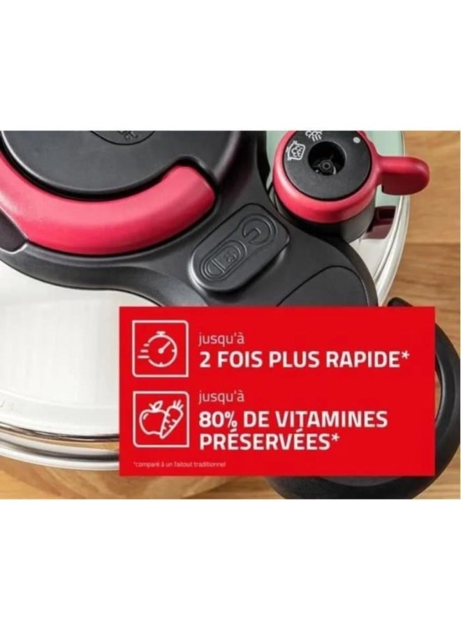T-Fal 6L Pressure Cooker Stainless Steel, Induction, Safety 5 Points, Made in France, ClipsoMinut' Easy - Image 5