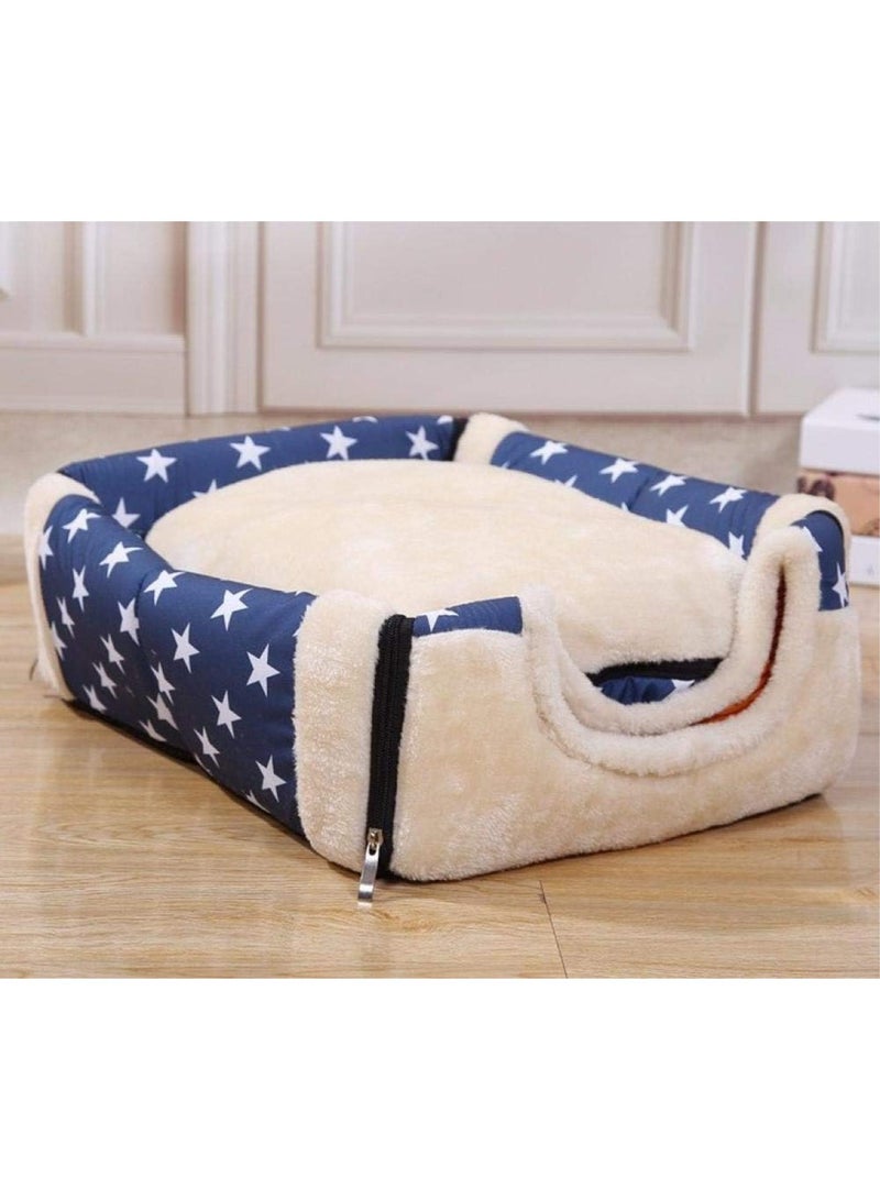 GGOOT Pet Dog House Nest With Mat Foldable Pet Dog Bed Cat Bed House For Small Medium Dogs Travel Kennels For Cats Pet Products-As_The_Picture_L Learned extensively - Image 5