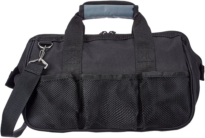 PAHAL 13 Inch Heavy Duty Tool Bag – Waterproof Nylon Tool Storage Organizer with 15 Pockets for Electrician, Mechanic, Plumber, Technician & Carpenter, Portable Small Tool Carry Bag, Black - Image 5