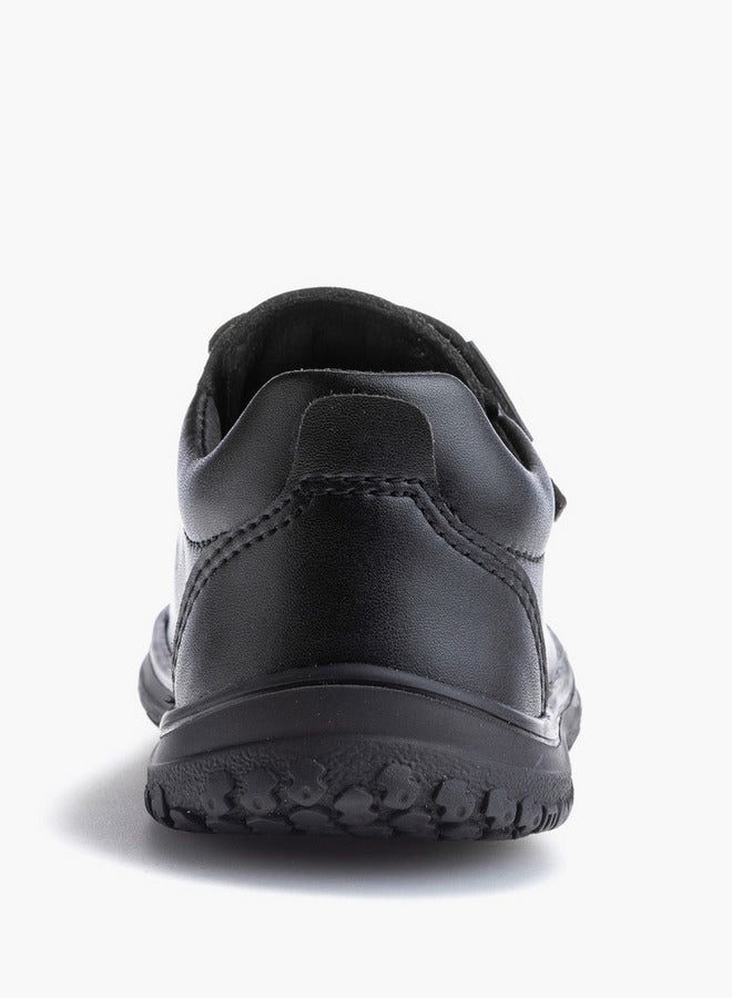 Pablosky Girls' Panelled School Shoes with Hook and Loop Closure - 355815-J  - Image 5