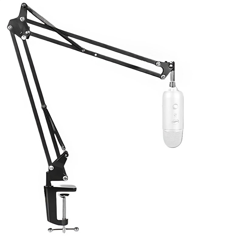 DIGIMORE D-110 Microphone Arm Stand, Adjustable Suspension Boom Scissor Mic Stand | Mic Clip | Upgraded Heavy Duty Clamp for Hyperx, Blue Yeti, Rode, Elgato - Image 1