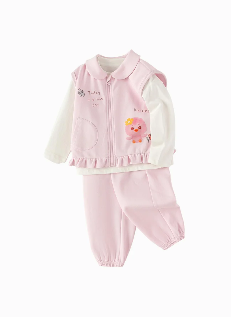 Balabala Toddler Girl Knit long sleeve suit