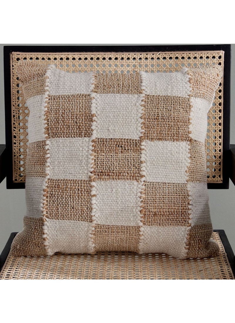 Mosaic Jute Checked Filled Cushion 45 x 45 cm - pzsku/Z689675730C95046EEF22Z/45/_/1718020760/dfcd0f21-46f8-4dce-ab82-0f7982c83033