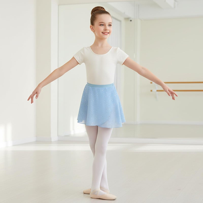 Gogokids Girls Dance Ballet Skirt, 3 Pack Tutu Skirts Fluffy Ballet Dress for Toddlers/Little Girls (120/4-5T) - Image 3