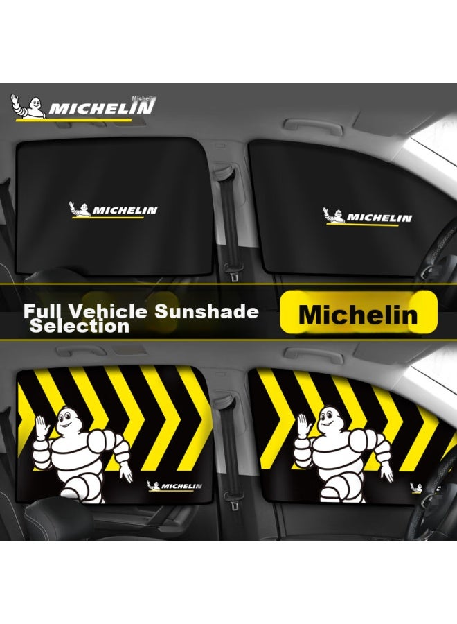 Michelin Magnetic Sunshade For Car Windows, Summer Foldable Magnetic Side Window Sunshade, Heat Insulation, Rear Window Shade - Image 2