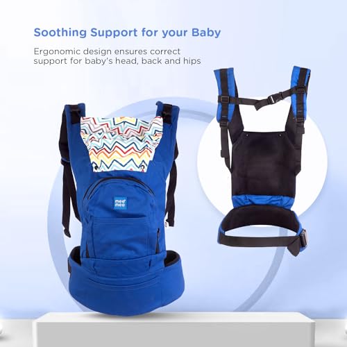 Mee Mee Cuddle Up Baby Carrier with Padded Waistbelt (Navy Blue) - Image 4