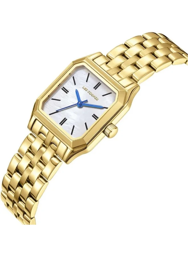 Lee Cooper LEE COOPER LC08120.120 Women Analog Display Watch & Metal Strap Gold