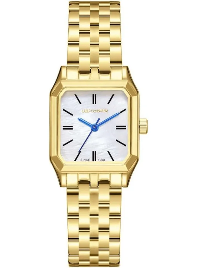 Lee Cooper LEE COOPER LC08120.120 Women Analog Display Watch & Metal Strap Gold