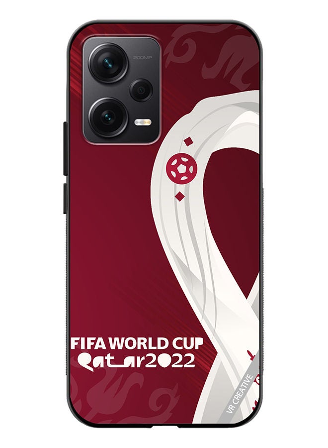 VR CREATIVE Protective Case Cover For Xiaomi Redmi Note 12 Discovery Qatar World Cup Design Multicolour - Image 1