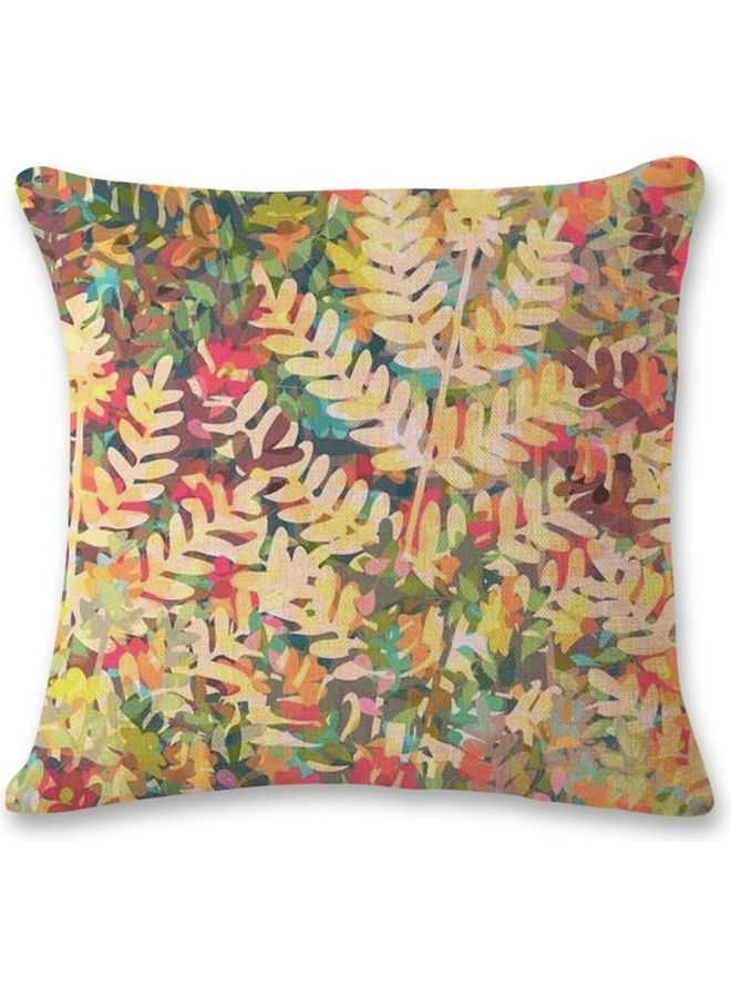NIBEMINENT Vintage Flax Cotton Cushion Cover Multicolour