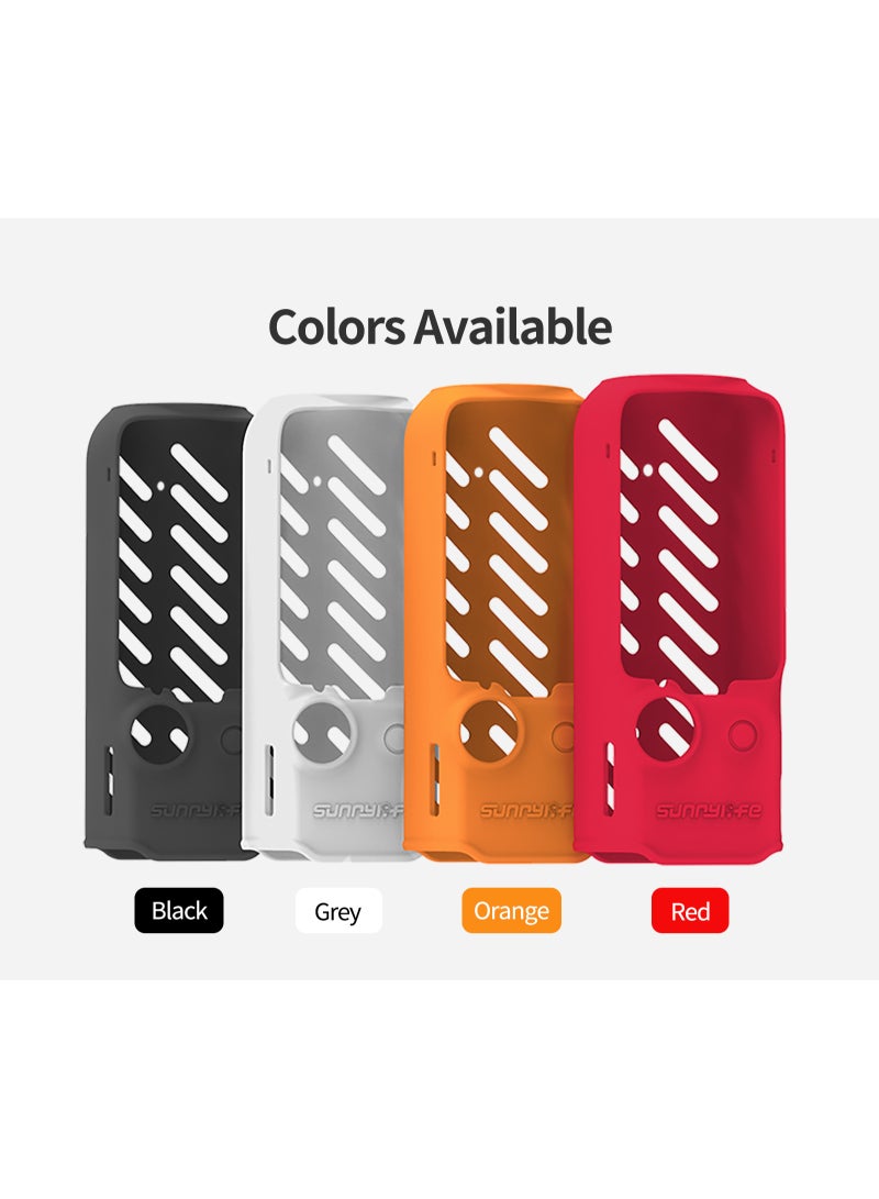 Sunnylife حافظة سيليكون لجهاز DJI OSMO Pocket 3، حافظة واقية مضادة للخدش ومضادة للانزلاق، حجم صغير متوافق مع Pocket 3 مع حبل عنق - Image 4