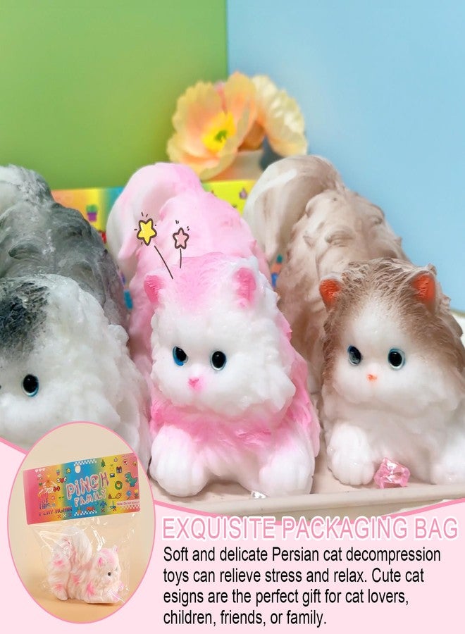 XPQKDC Taba Squishies Cats Squeeze Toys, Soft Stress Relief Fidget Cat Toy for Adults & Kids, Perfect Desk Pets, Cute Kawaii Cats Lover Pet Toy, Fun Anxiety Relief Toys Gift (Brown Ragdoll Cat) - Image 4