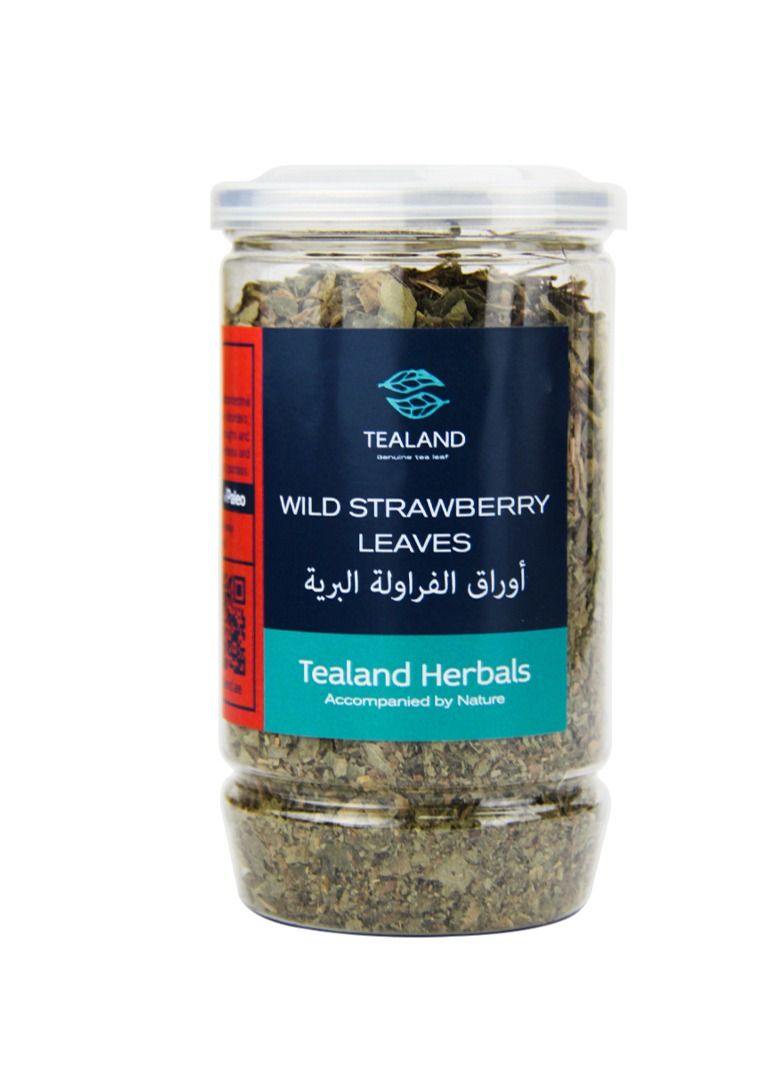 Tealand Herbal Tisane Wild Strawberry Leaves Antioxidant Rich Natural Caffeine-Free Immune Support Digestion Diarrhea Caughs Relieve 30g  - Image 1