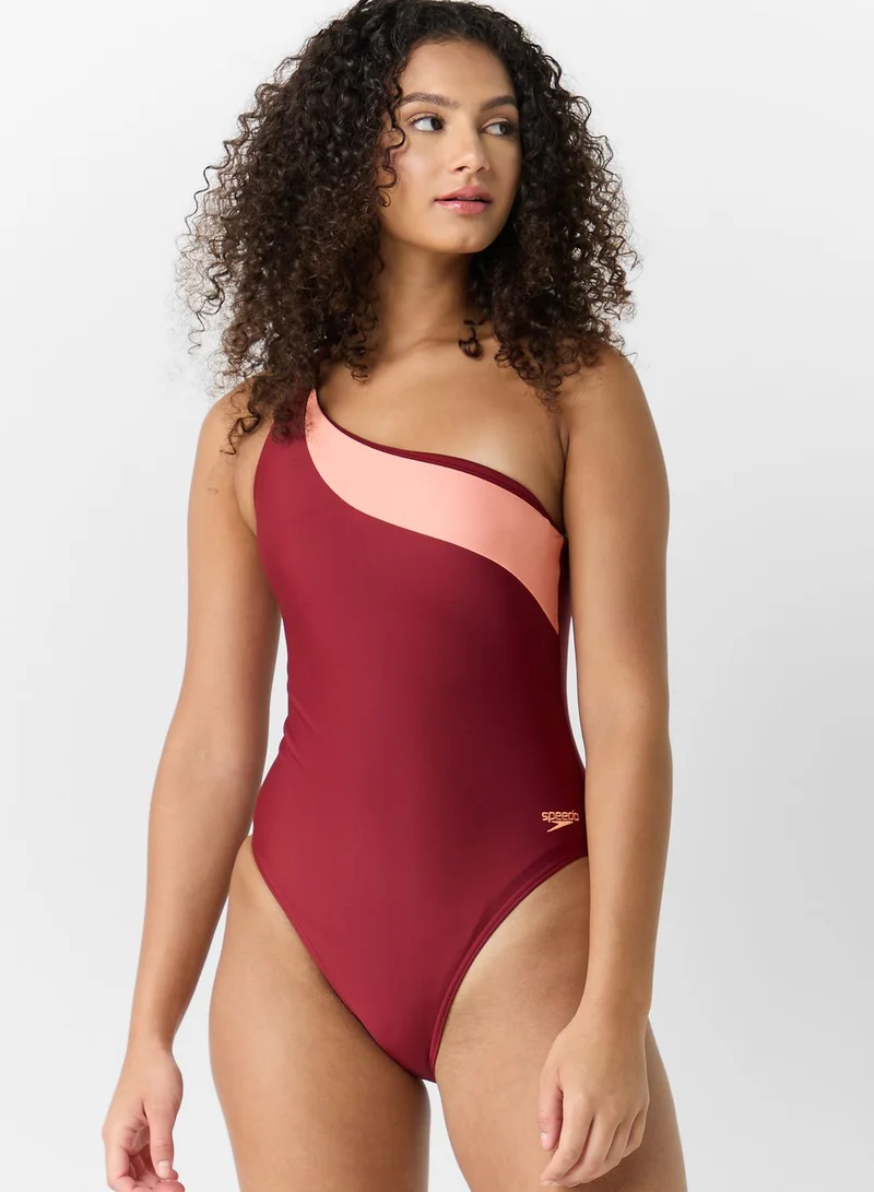 speedo Solid Asymmetric One Piece