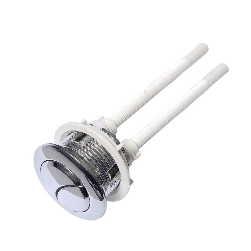 Export Small Abs Toilet Bathroom Sanitary Ware Water Tank Accessories Electroplated Round Button Toilet Switch Press - Image 1