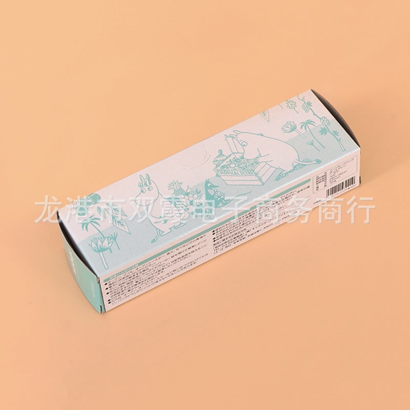 Thickened Cartoon Sealed Bag Densified Bag Food Preservation Bag Fruit and Vegetable Refrigerator Storage Self-sealing Bag Aqua green moomin 