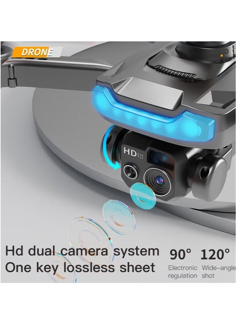 P15 Pro Foldable Drone with Dual 4K Front & 1080P Bottom HD Camera | 120° Wide-Angle Lens with FPV Live Streaming | Gesture & Voice Control for Easy Flight | One-Key Takeoff/Landing for Beginners | Foldable, Lightweight, and Portable Design | Long Battery Life for Extended Flying Time | Ideal RC Drone Toy for Kids, Teens & First-Time Users