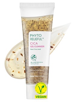 THANKYOU FARMER THANKYOU FARMER Phyto Relieful Cica Gel Cleanser  Real Cica Leaf Vegan AntiAcne pHBalancing Centella Asiatica for Soothing Day  Night Korean Face Cleanser 422 Fl oz 