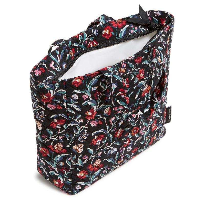 Vera Bradley Cotton Lunch Tote Lunch Box, Perennials Noir - Image 2