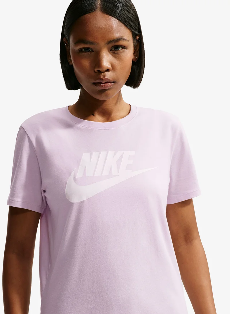 Nike BLEACHED LILAC Nsw Club Icon T-Shirt for Women | Best Price UAE